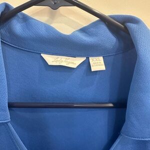 Plus sized golf Blue Polo Shirt XXL